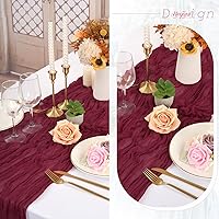 Vista 72 de Showgeous 10 Pack Baby Pink Cheesecloth Table Runner 10FT Long Semi-Sheer Gauze Table Runner Boho or Rustic Wedding Decor for Wedding Decor Arch