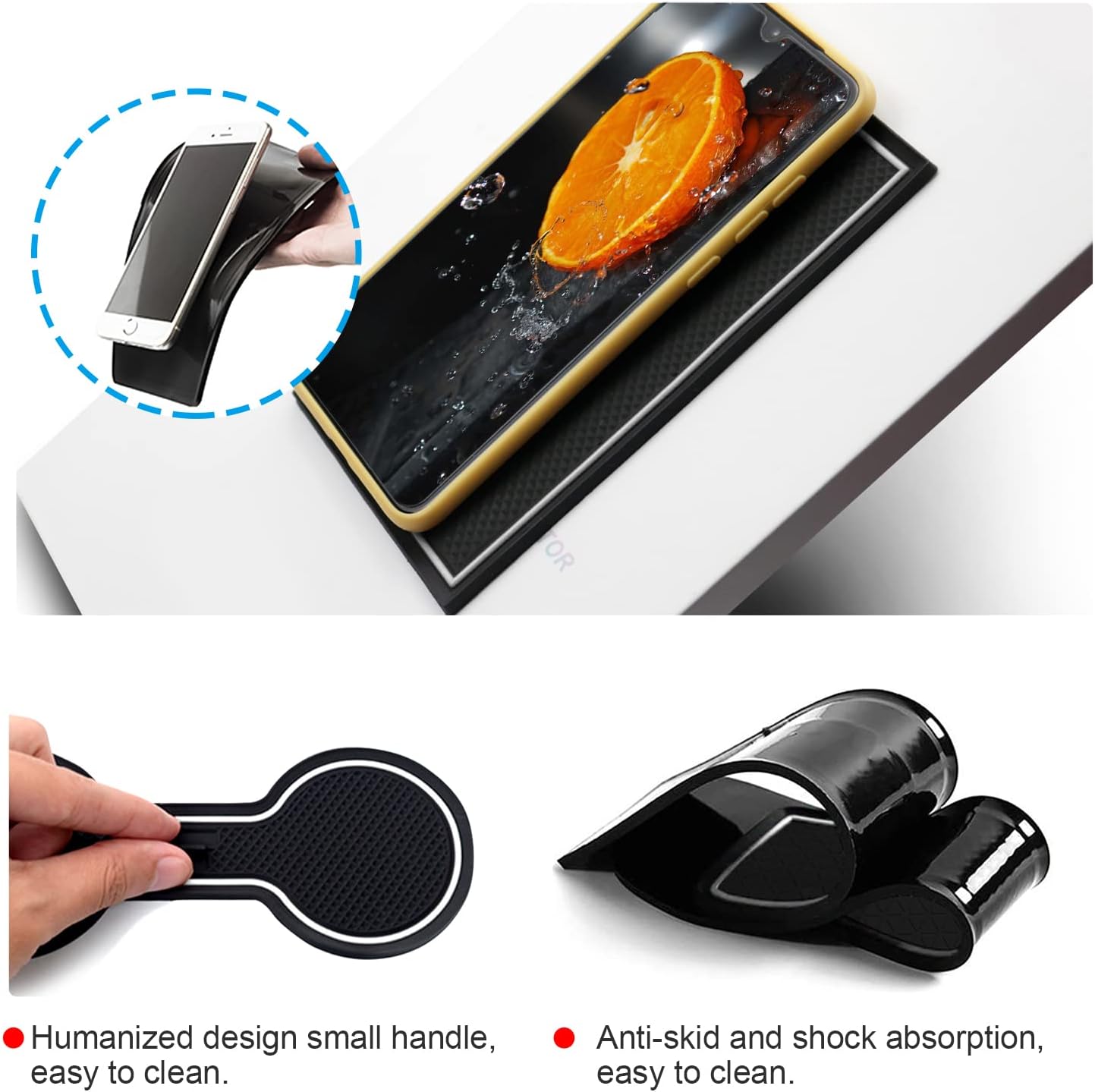 LFOTPP 2023 NX Car Door Slot Mat Accessories 2022 2023 Lesux NX 250 NX 350 NX 350 F Sport Handling Gate Slot Mats Center Console Liners Mats Non-Slip Interior Cup Holder Pads Mat Cushions Rubber Mat