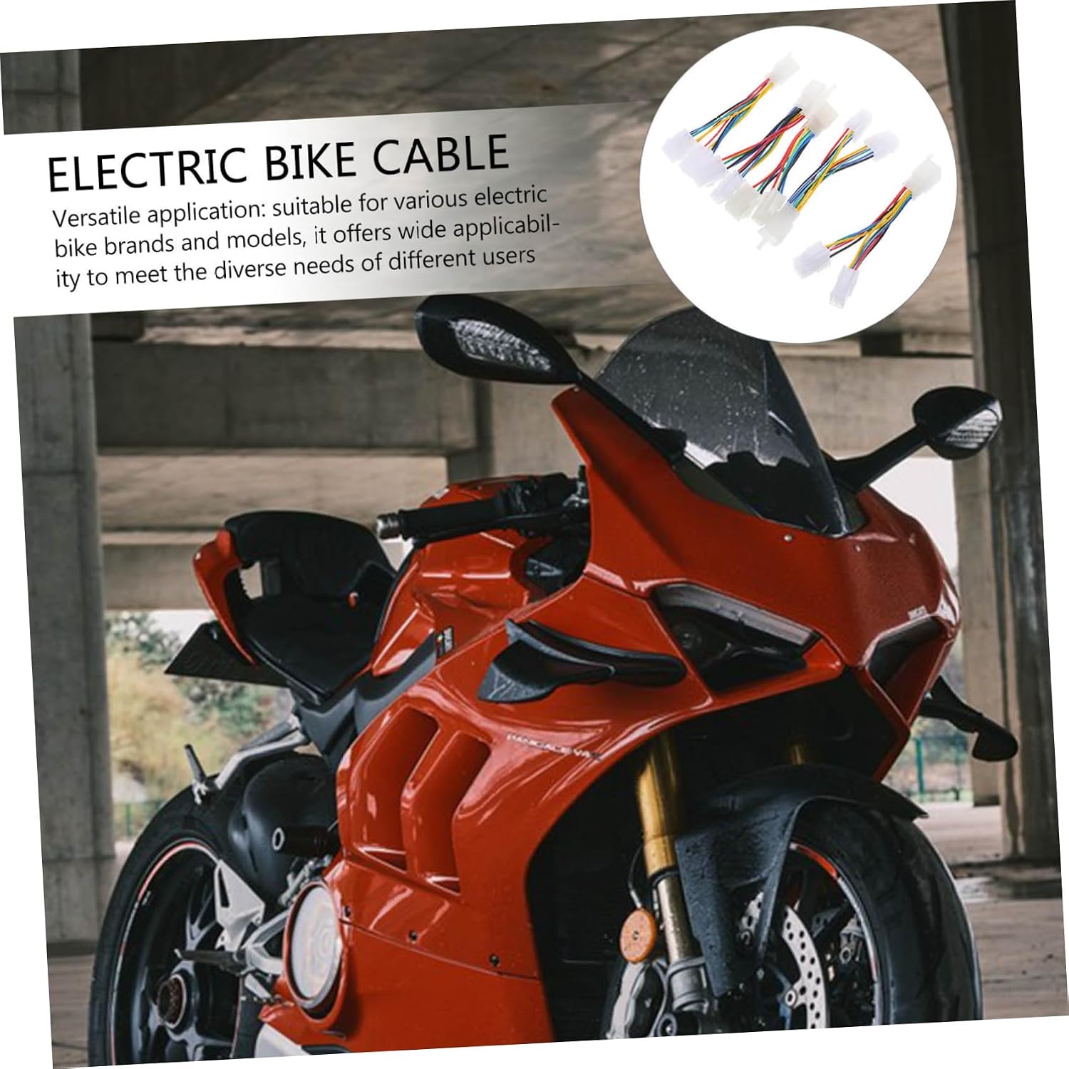 5pcs Electric Bike Motor Conversion Cable Connector Kit for Electric Adapter for Enhanced Performance and Compatibility