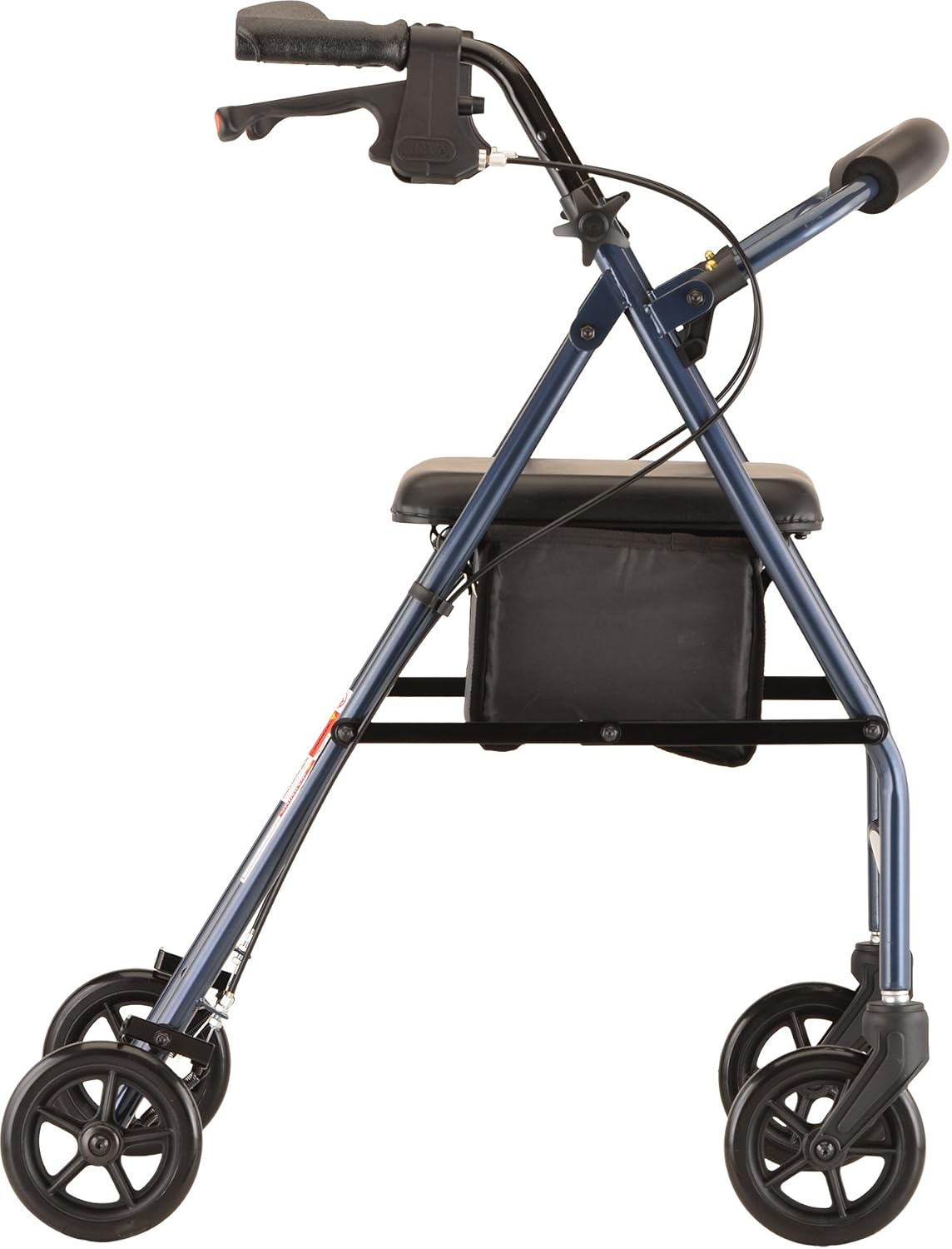 Buy NOVA Medical Products Vibe 6 Steel Rollator Walker, Blue, 17 Pound