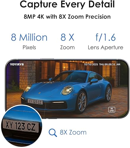 Miniatura 2 de Cámaras de seguridad inalámbricas para exteriores, cámaras solares 4K para seguridad en el hogar con visión nocturna a color y seguimiento de giro e