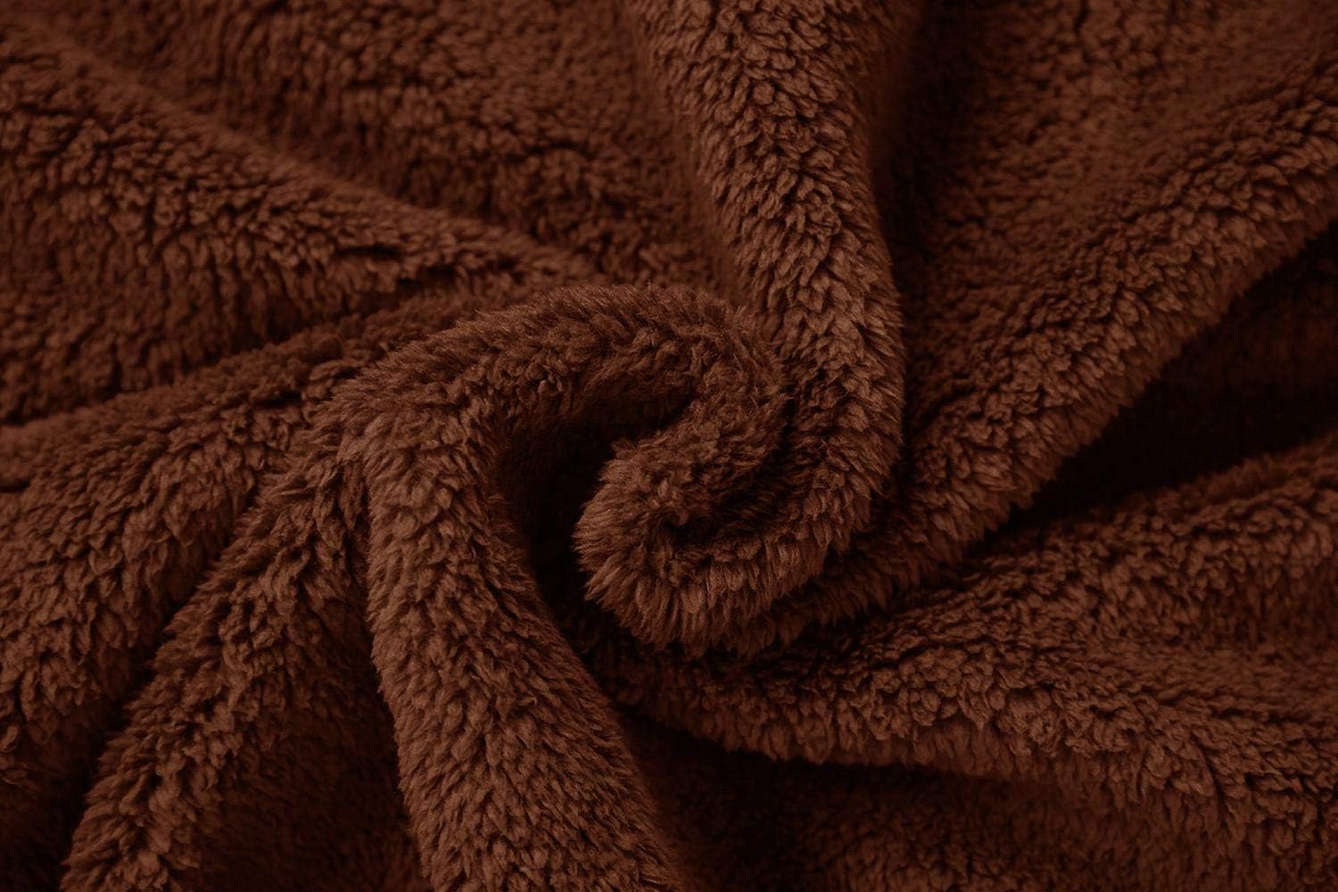 Runcati Mens Fuzzy Sherpa Jacket Cardigan Fleece Long Sleeve Full Zip Open Front Thermal Coat Fall Winter Outwear - Image 7