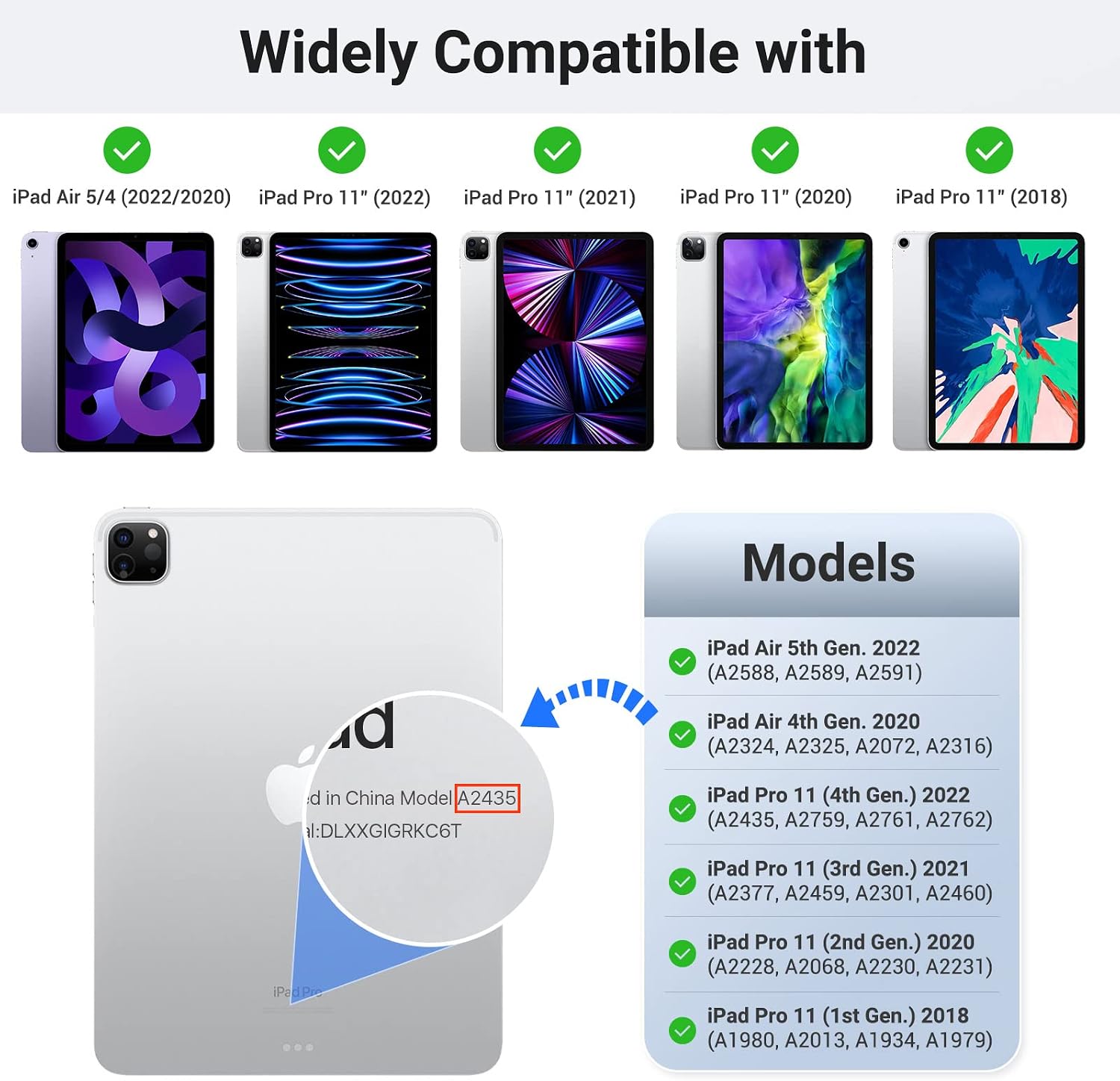 MoKo 2-Pack Paper Matte Screen Protector Fit iPad Pro 11 4th/3rd/2nd/1st Gen. 2022/2021/2020/2018, iPad Air 5/4 10.9 2022/2020, Anti-Scratch Anti-Glare Bubble-Free Film Support Apple Pencil, Matte