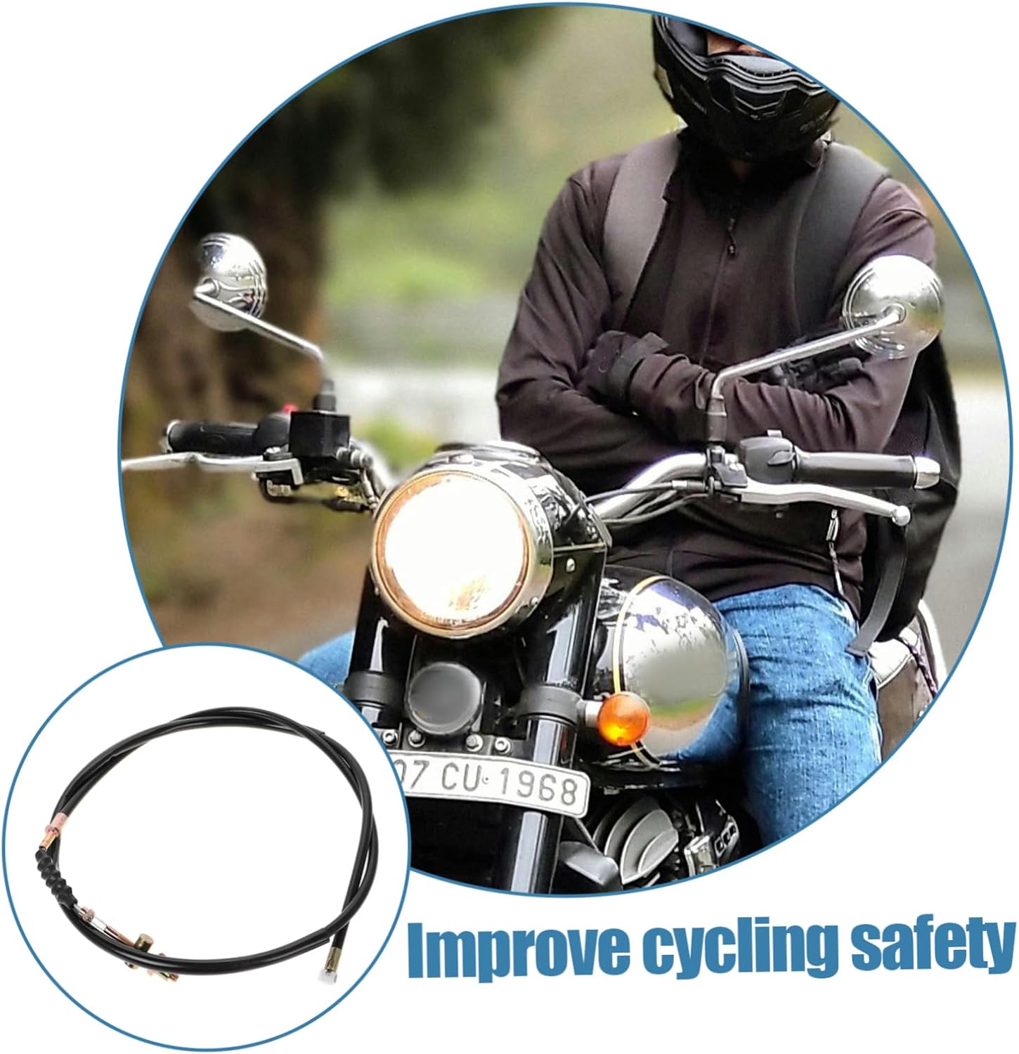 Motorcycle Brake Cable Kit with Durable Hydraulic Front Brake Line for Enhanced Stability and Versatile Compatibility