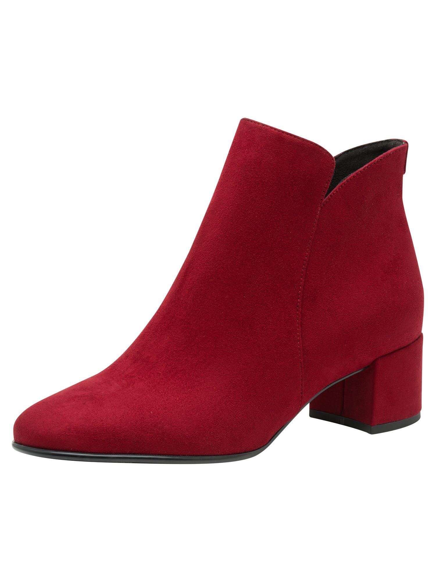 Tamaris Women's Vegan Boots, red, 37 EU
