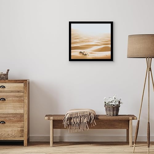 Vista 459 de Americanflat - Marco para póster de 71 x 74 cm con plexiglás pulido, portarretratos negro de madera industrializada, Epic Collection, marco ancho