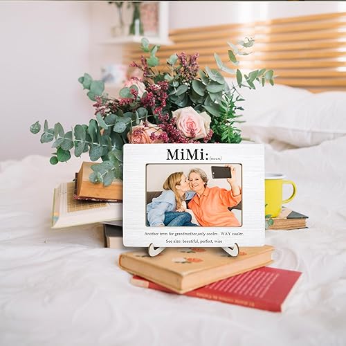 Miniatura 5 de Mimi - Marco de fotos de regalo para abuela de 4 x 6, marco de fotos para regalos de abuelas de nietos, regalo de abuela para cumpleaños, Navidad,