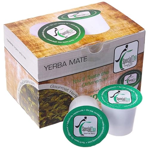 Special Tea Company Yerba Mate, cápsula de té de una sola porción (paquete de 10), compatible con cafeteras Keurig y de una sola porción