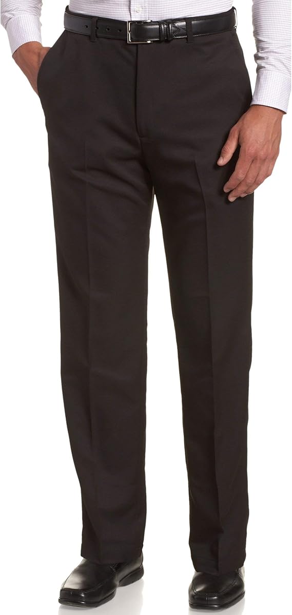 Haggar Men's Premium No Iron Khaki Classic Fit Pleat Front Regular and Big & Tall Sizes