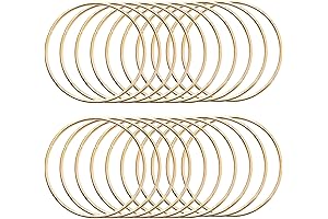 20 Pcs 3 Inch Gold Metal Rings for Macrame Dream Catchers