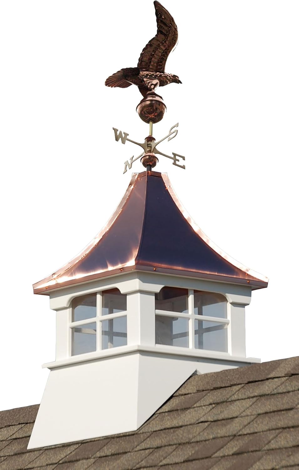 Accentua Charleston Cupola with Eagle Weathervane, 24 in