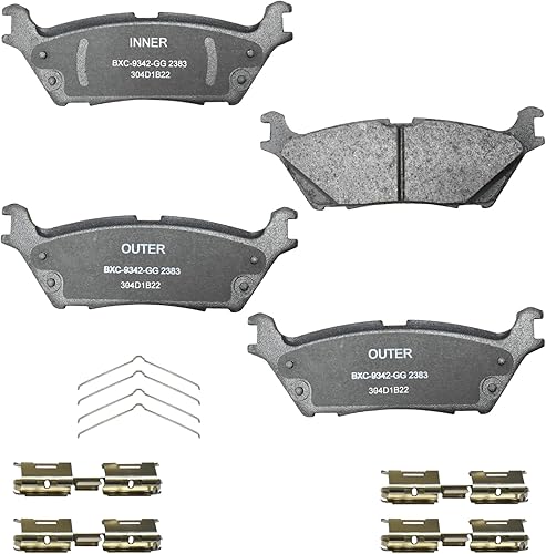 Miniatura 290 de Bendix Pastillas de freno traseras de cerámica Premium SBC1100 para Nissan Frontier 2024-2005, Xterra 2015-2005, Suzuki Equator 2012-2009