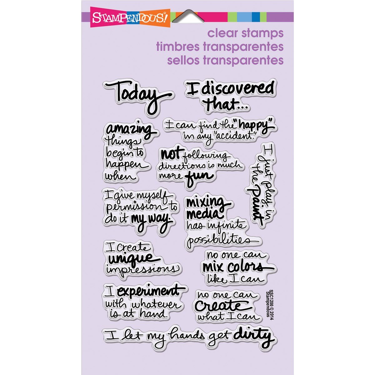 Stampendous Perfettamente Chiaro Timbro di Gomma, Discover Today