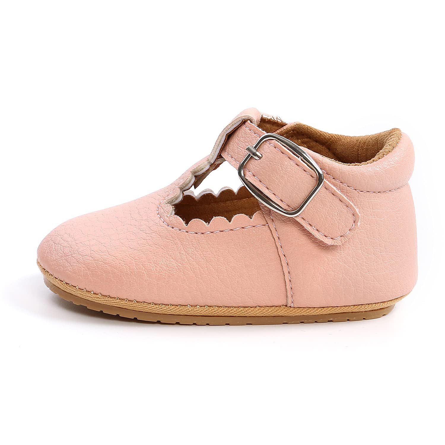Baby Girls First Walking Shoes Mary Jane PU Leather Anti-Slip Princess Shoes Infant Baby Shoes — view 3