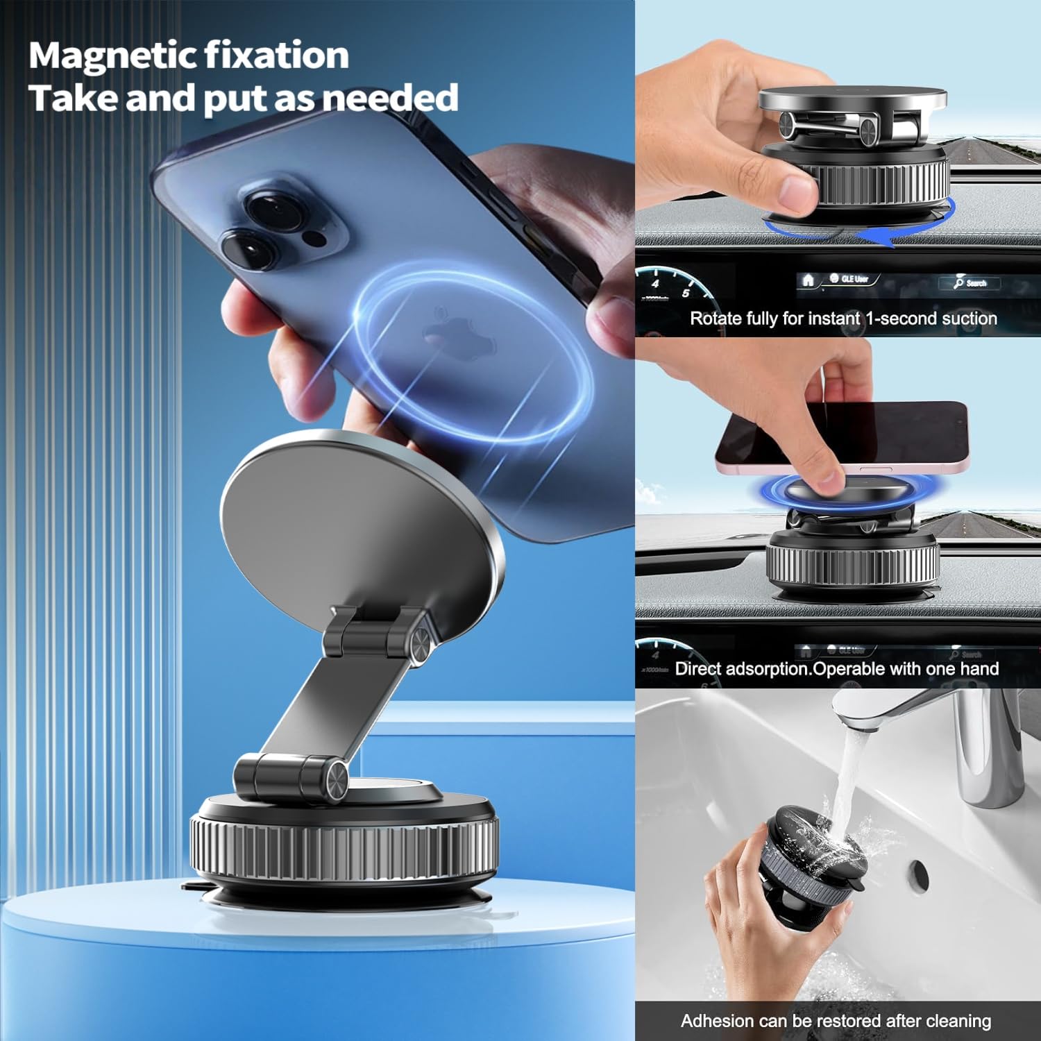 Elektrische Vacuüm Magnetische Zuig Auto Telefoon Mount