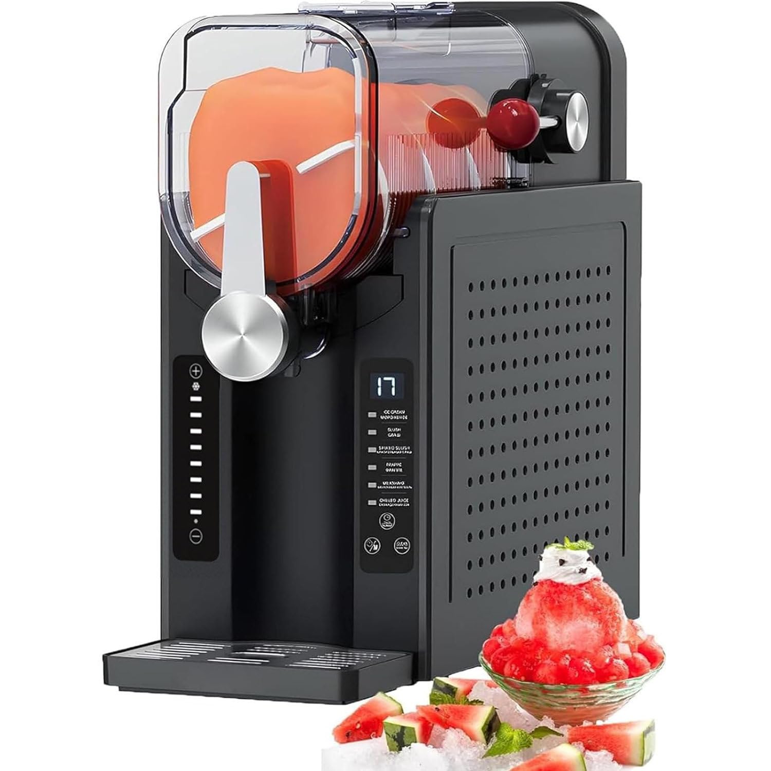 Máquina Profesional para Preparar granizados, sin Hielo, con 6 programas preestablecidos, para granizados, cócteles, frappés, Batidos y Vino, con tecnología Quickfreeze