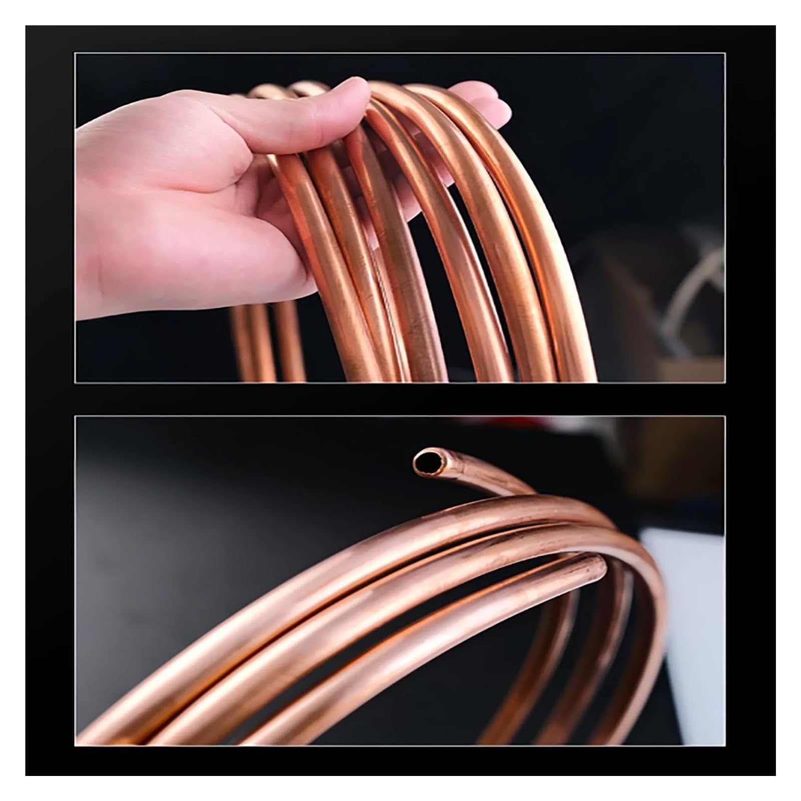 T2-Kupferrohr 1 m, Außendurchmesser 18 mm, nahtloses Kupferrohr mit weicher Spule, starke Plastizität, reines