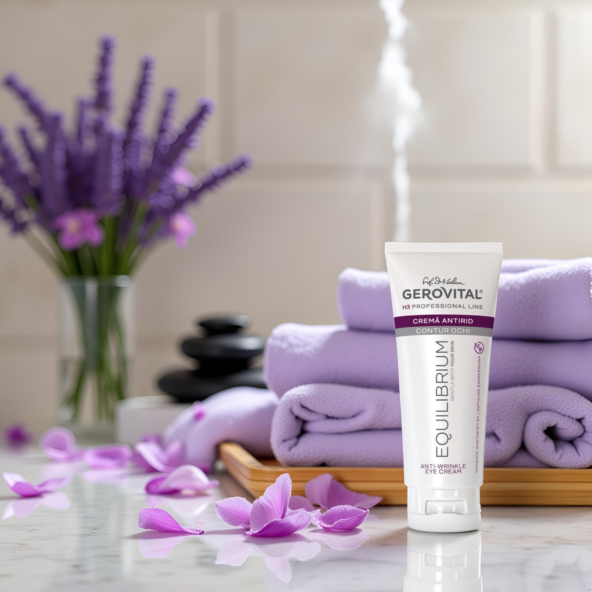 Gerovital H3 Equilibrium Crema Occhi Antirughe Professionale 100 ml | Idrata e aiuta a ridurre rughe e occhiaie, per uno sguardo fresco e luminoso. Adatta a tutti i tipi di pelle, donna e uomo.