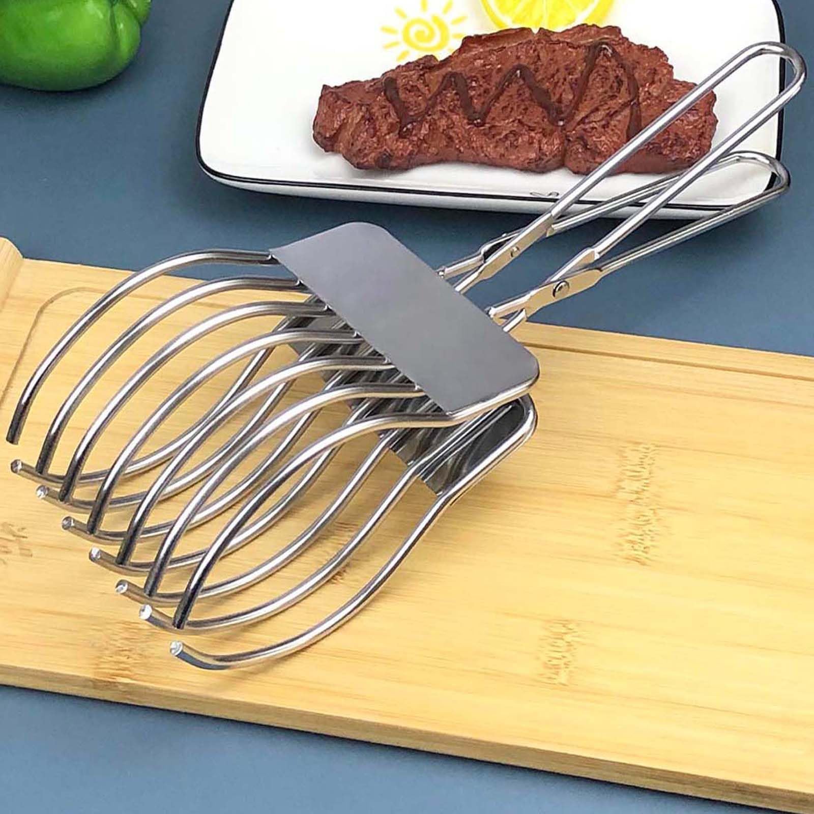 Pinza Da Taglio In Acciaio Inox 28 Cm - Affetta Arrosti, Pane E Verdure - Design Sicuro Tedesco - Lavastoviglie