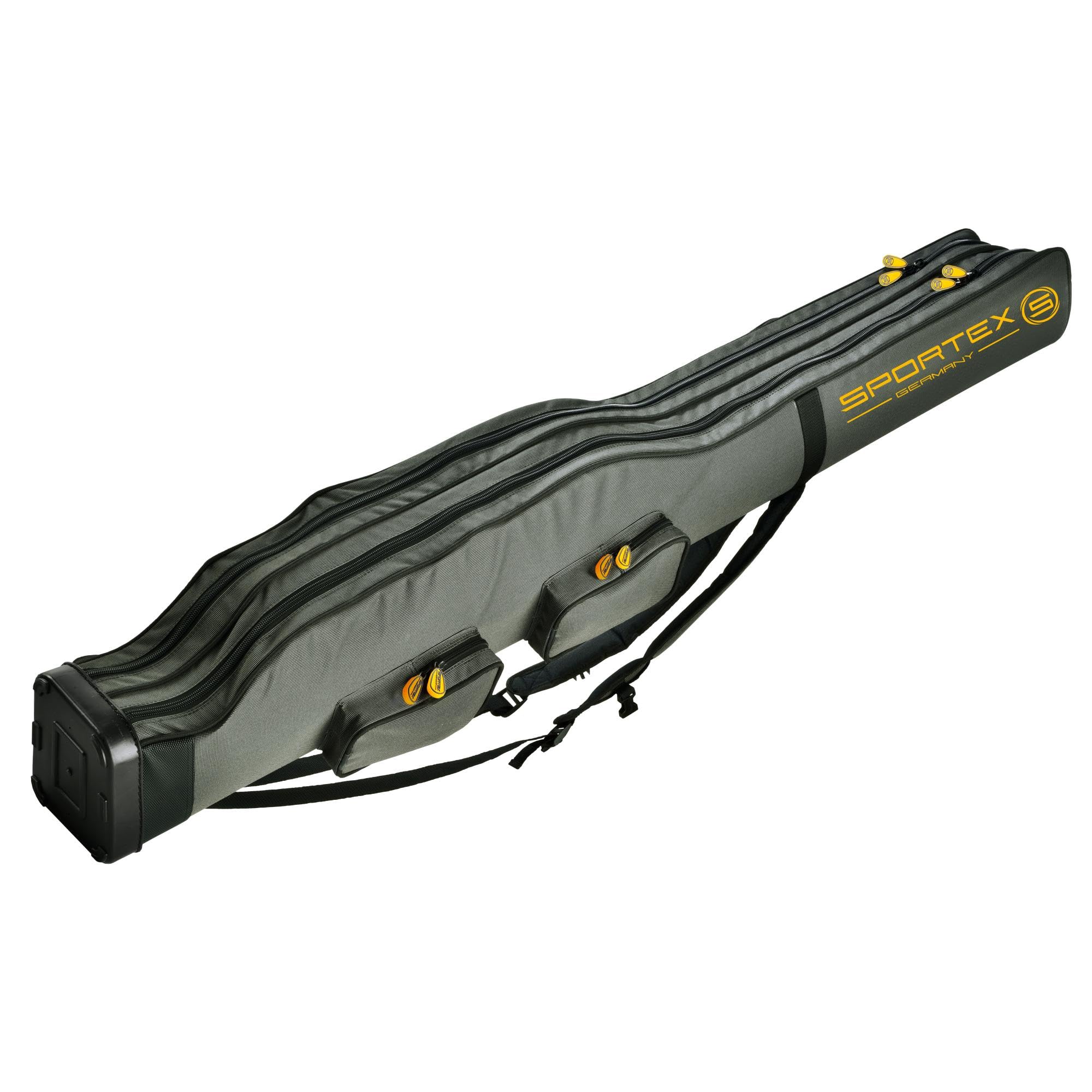 Sportex Tasche 2 Fächer für 2-4 montierte Ruten+Schirm+Tooltaschen Länge 165 cm