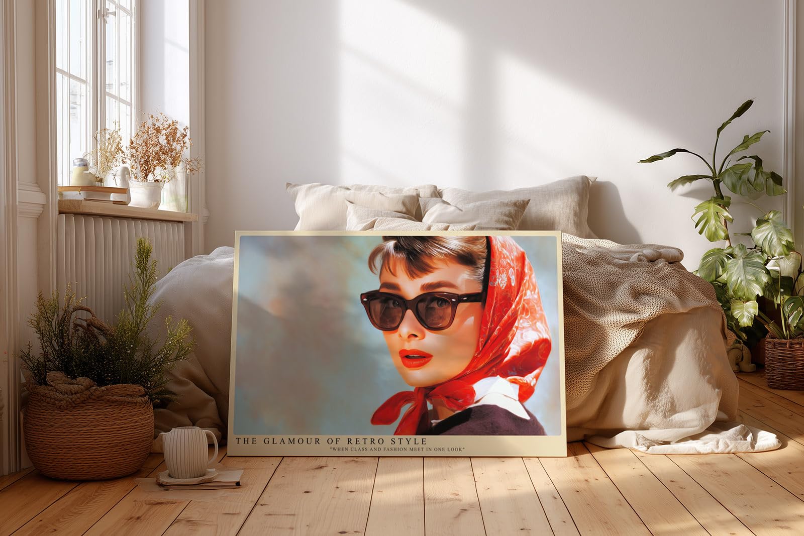 Paul Sinus Wandbild 150x100cm The Glamour of Retro Style – Klassische Modeikone im Look der 60er Jahre