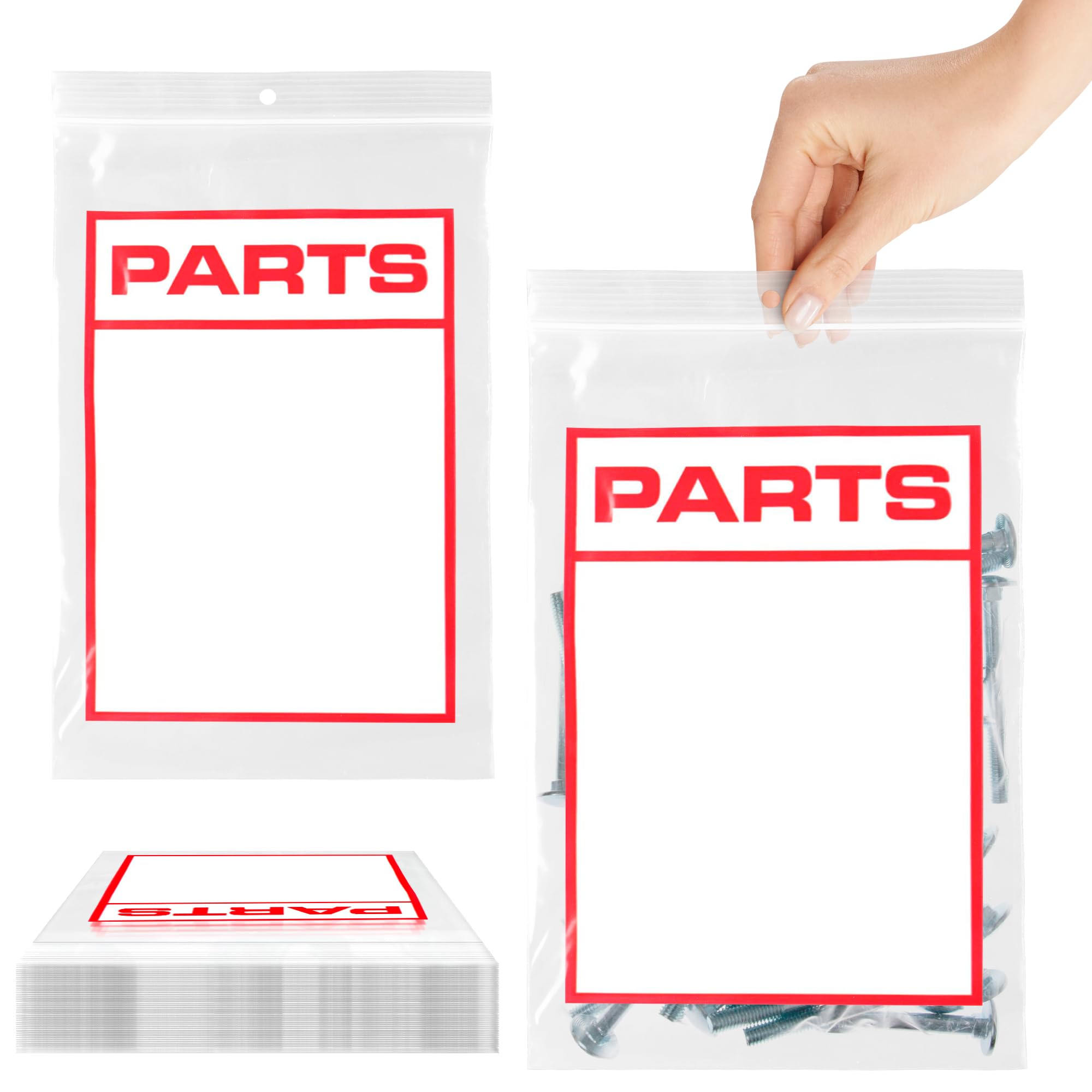 Amazon.com: APQ Pack of 1000 Zipper Bags 6 x 9. Seal Top White