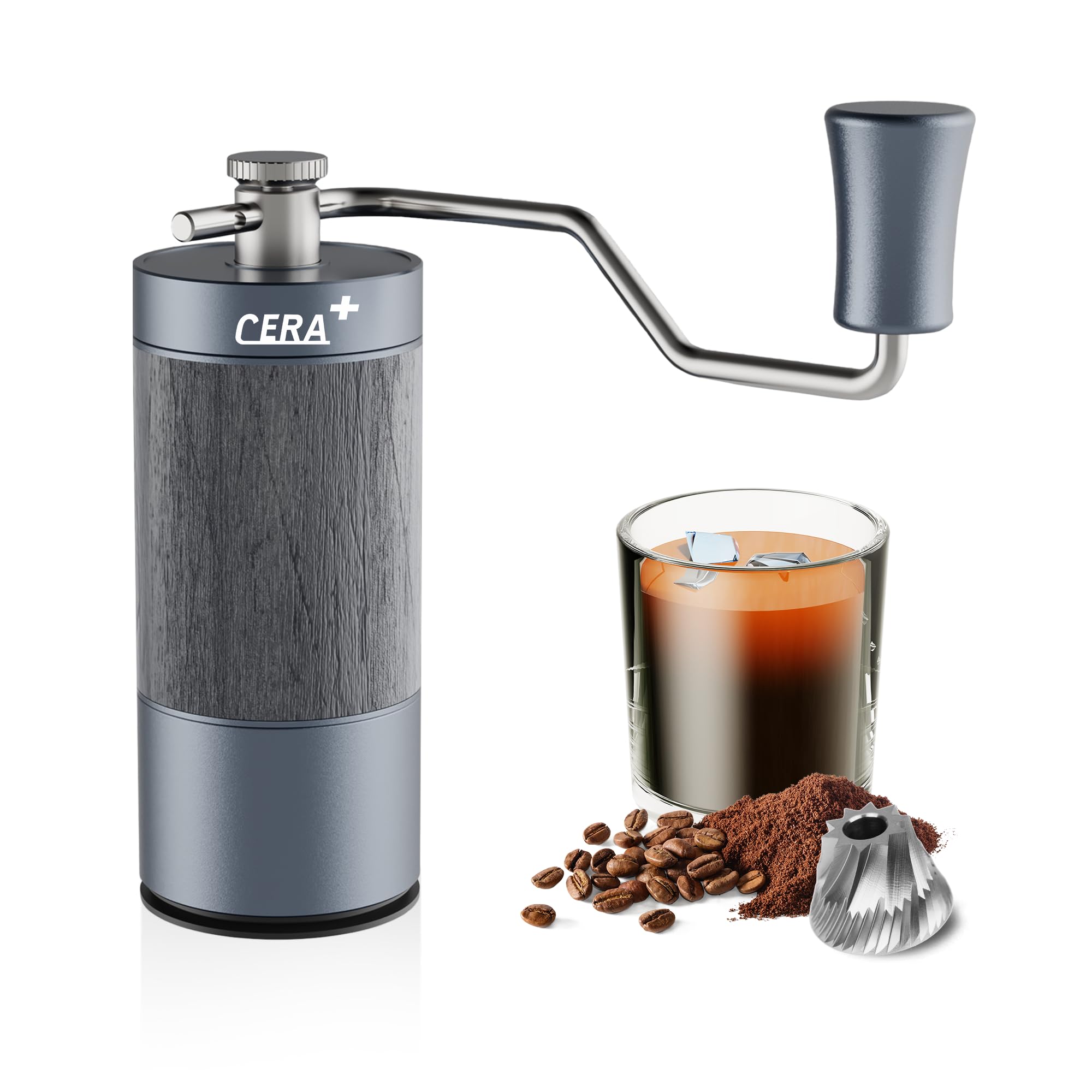 Oumij1 Handmatige koffiemolen Mini Retro one, met de hand