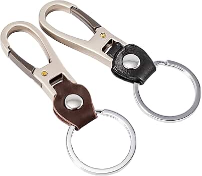 Amazon.com: MING DI Genuine Leather Keychain, Key Holder