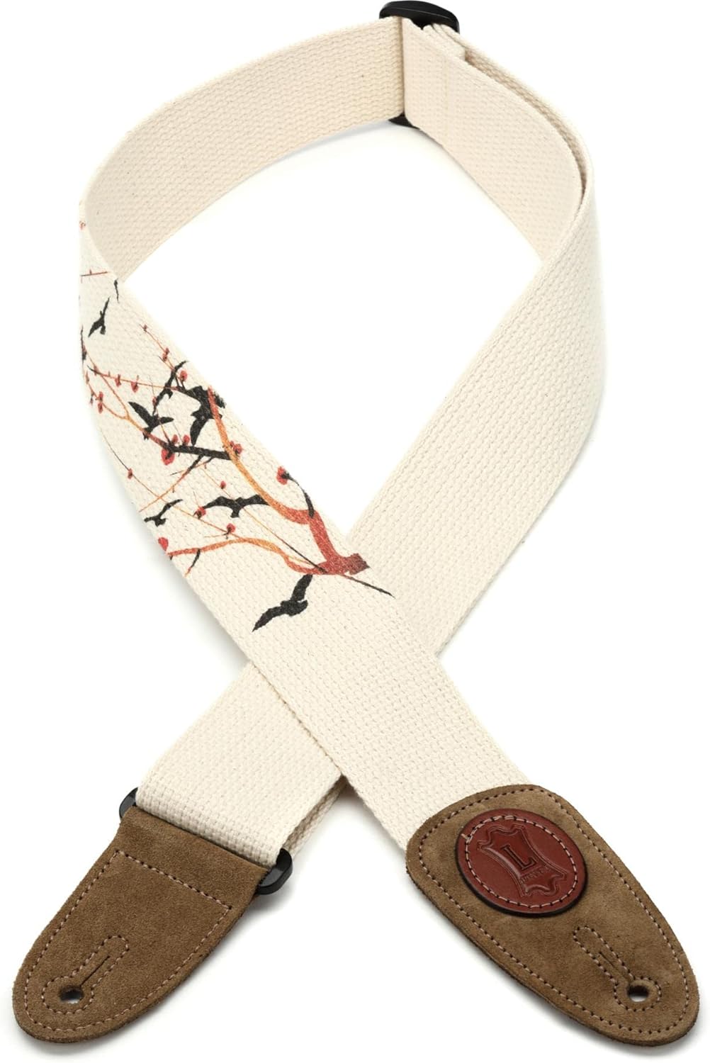 Levy's Leathers Nature Cotton Series 2" Wide Cotton Guitar Strap with Urban-Style Design Print, Suede Ends, and Tri-Glide Adjustment, (MSSC8U-008)