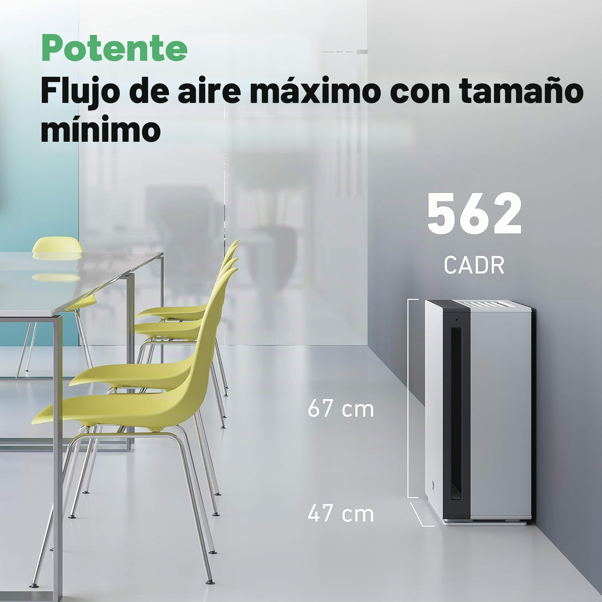 IDEAL - Purificador de aire AP60 PRO hasta 70 m² | Fabricado en Alemania | Filtro HEPA y filtro de carbón activo, CADR 562 m³/h, 99,99% de potencia de filtro (alérgenos, olores, polvo)