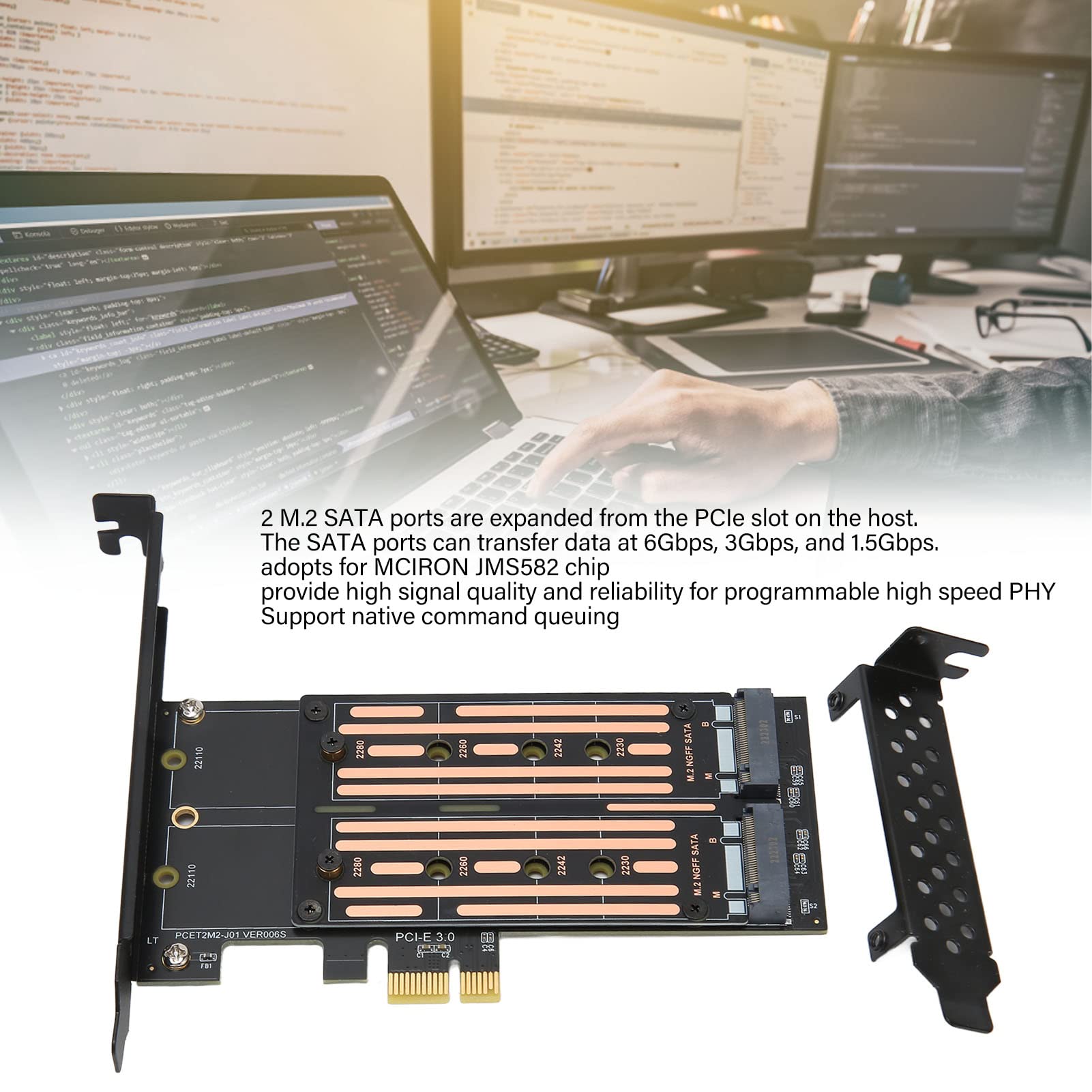 M.2 NVMe Docking Station, ANYOYO 10Gbps NVMe Dockingstation für M/B&M Key SSD, Werkzeuglos USB 3
