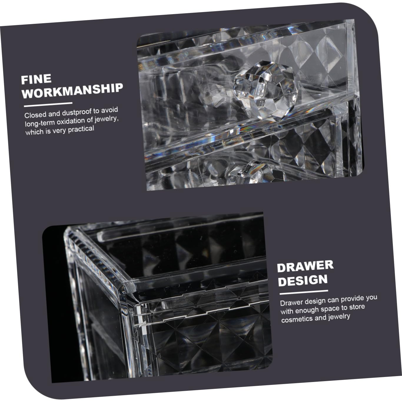 Kosmetikbehälter Schubladenform Mehrschichtiger Transparenter Acryl Organizer Schminkkoffer Für Haushalt Lippenstift Schmuck Aufbewahrung