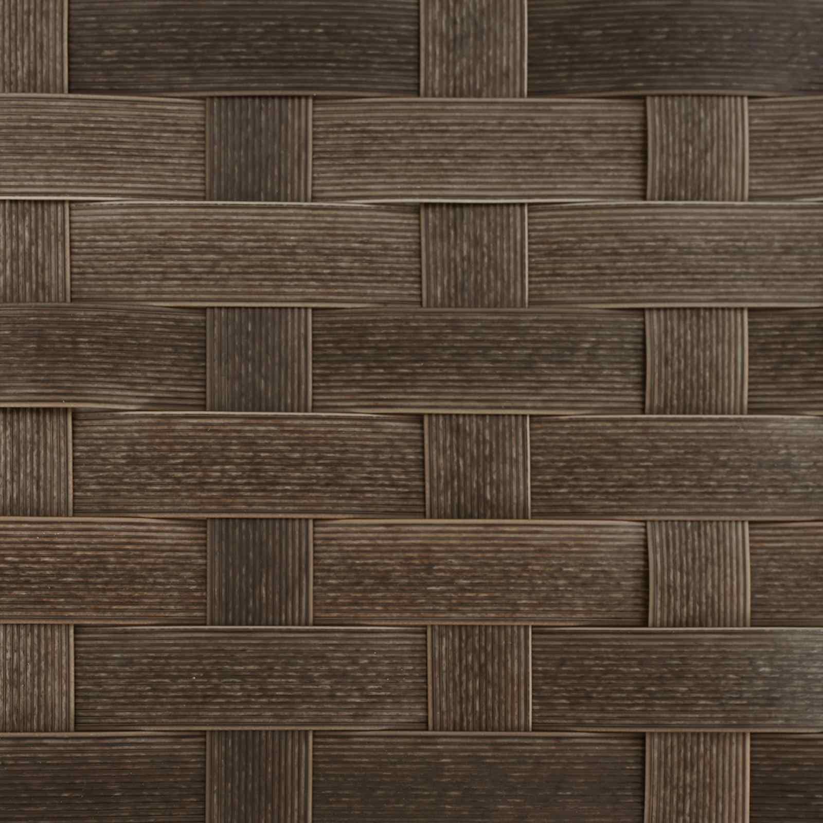 Ławka Ogrodowa Polirattan 2 Osoby 116 x 67,5 x 72 cm | Blat Z Drewna Akacjowego, Regulowane Nóżki, Zdejmowane Poszewki, Na Taras