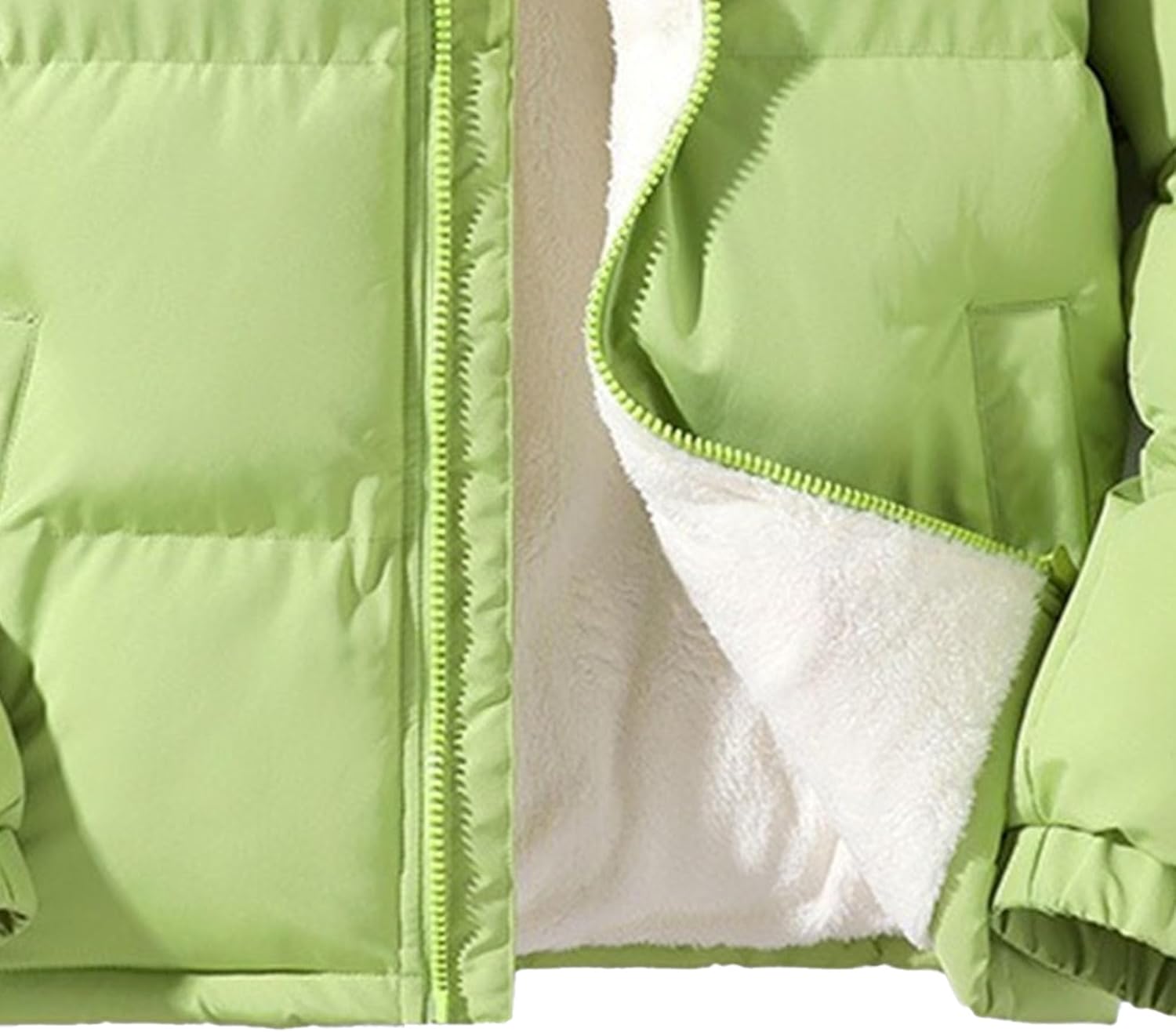 Men's Stand Collar Puffer Jacket Thicken Winter Coat Warm Down Jacket Outerwear Fleece Lined Padded Quilted Jackets