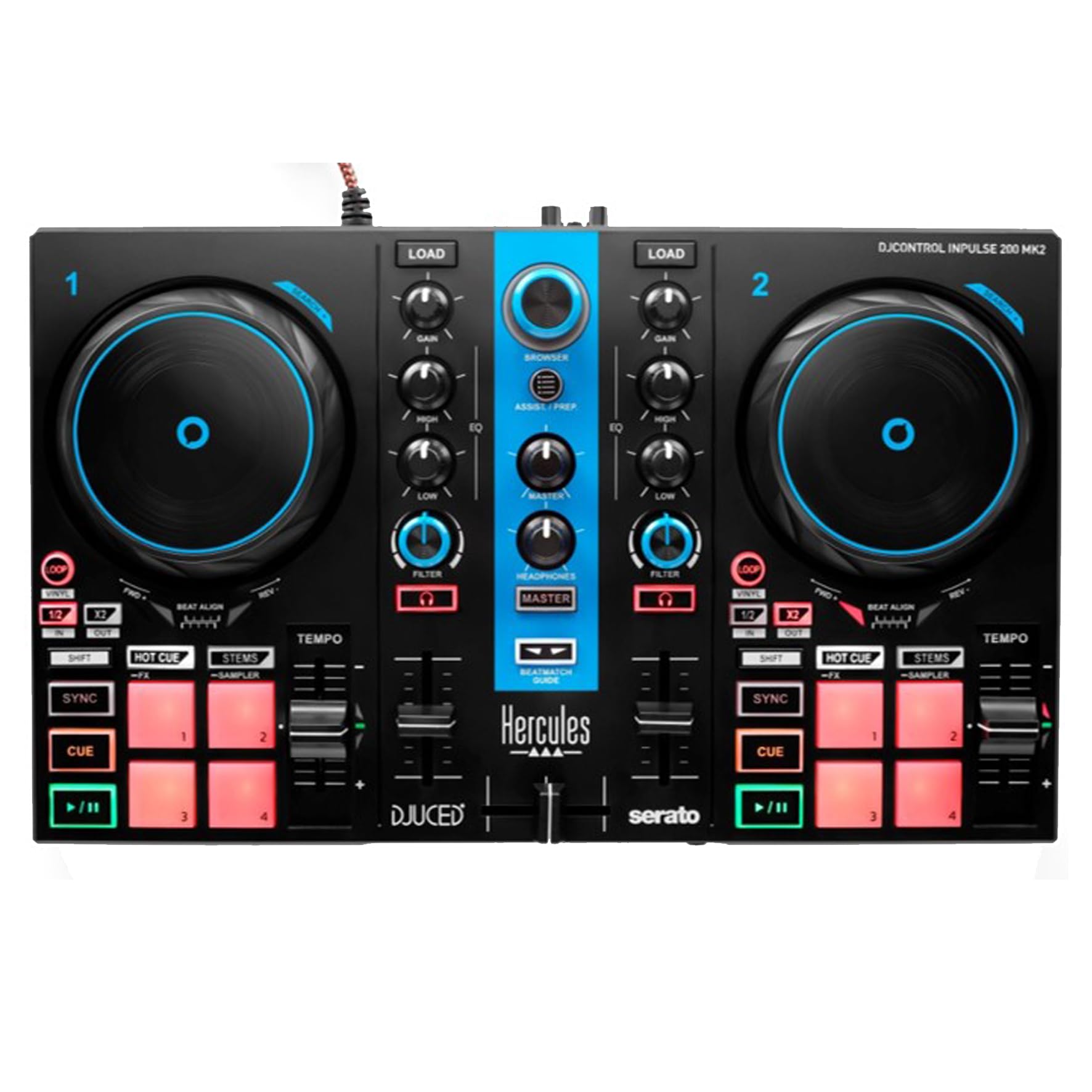 Hercules DJ Control Inpulse 200 MkII (Edição Azul) : Amazon.com.br