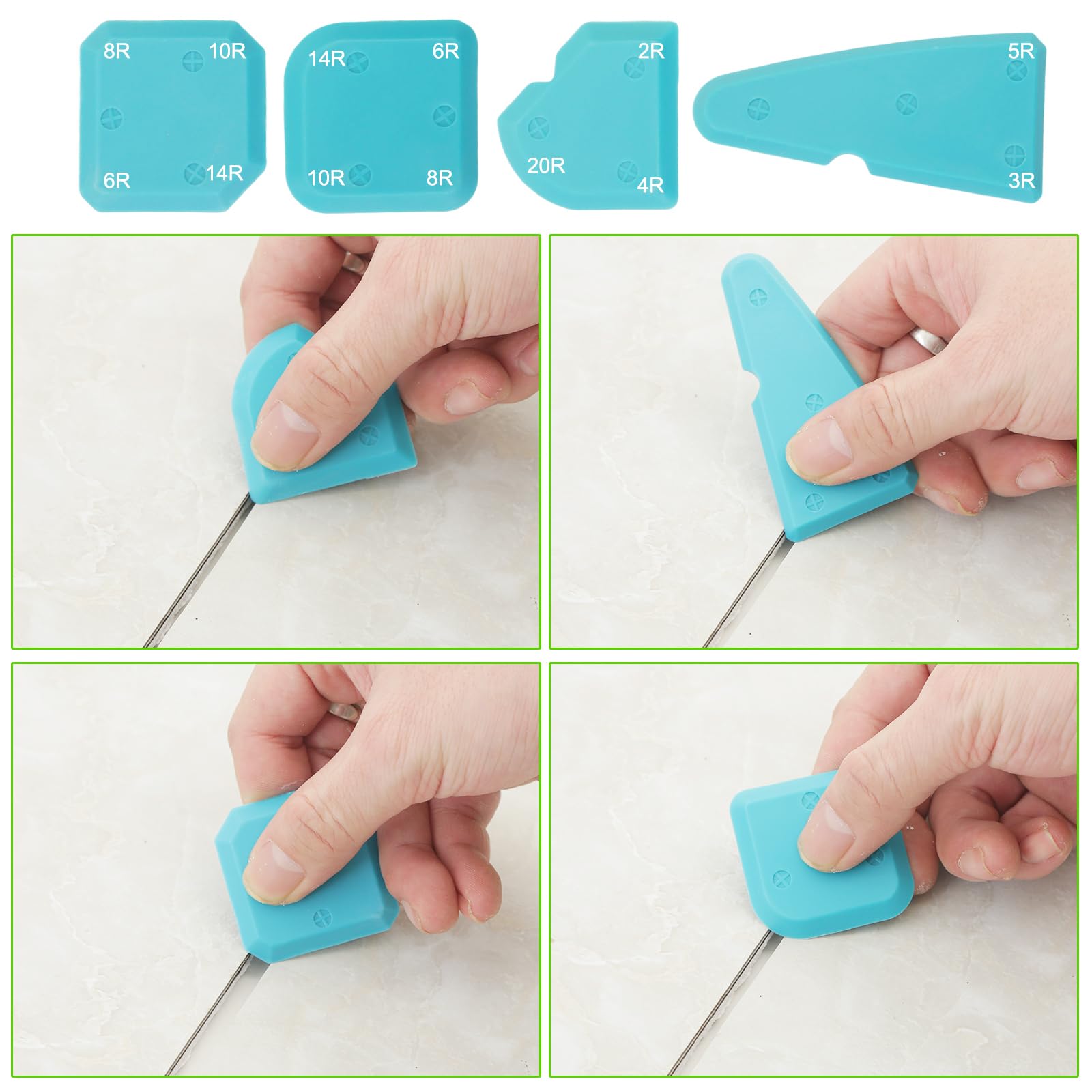 Kit Calafataggio Silicone 13 Pezzi - Spatole, Raschietti E Beccucci Per Sigillante - Foto 6