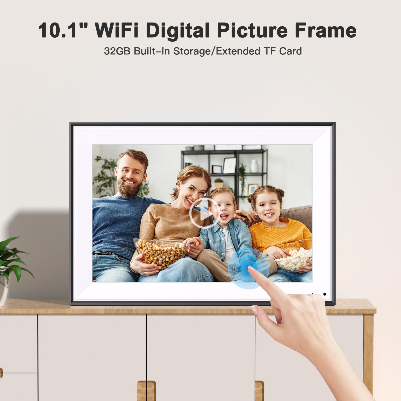 Computer Picture Frame Photo Frame With Cloud 10.1-inch Digital Picture Frame With Touch ...