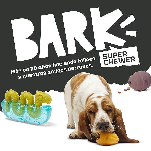 Foto 7 de 7 de BARK - Juguete para perros Super Chewer Comet Squeaky Tough Dog Ball Chew Toys para masticadores agresivos…