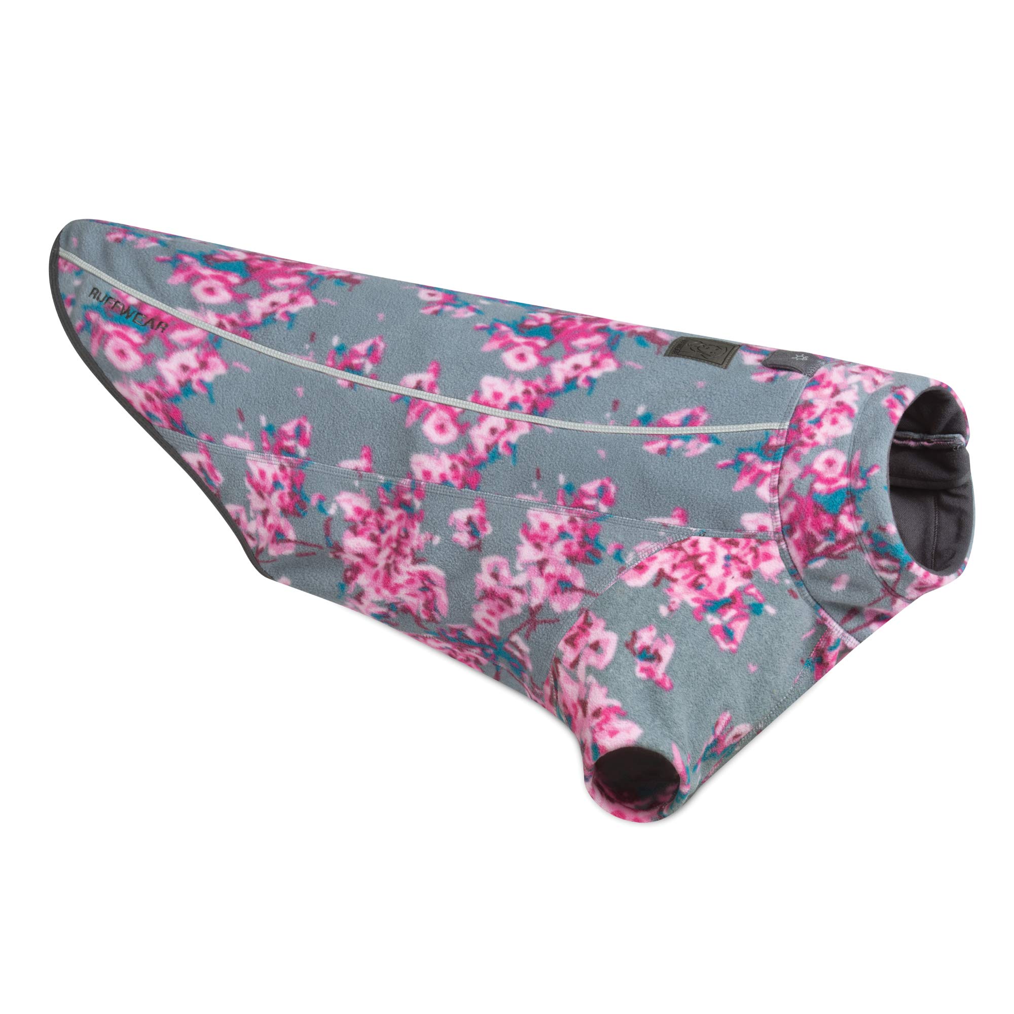 Ruffwear Fleece Dog Coat, Windproof, Miniature Breeds, Size: XX-Small, Blossom, Climate Change Jacket