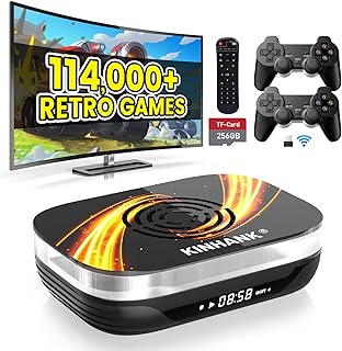 Super Console X3 Plus Classic Video Game Console with 114000+Games,60+ Emulators, EmuELEC 4.5/Android 9.0/CoreELEC 3 Systems, 8K Output, Plug & Play Game Console