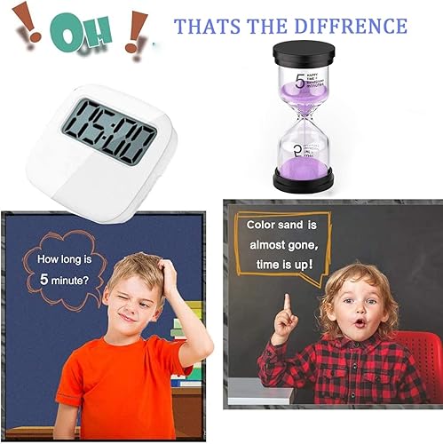 Miniatura 3 de SuLiao Reloj de arena de reloj de arena 10 minutos reloj de arena de plástico, reloj de arena púrpura 10 minutos, reloj grande de arena 10 minutos,