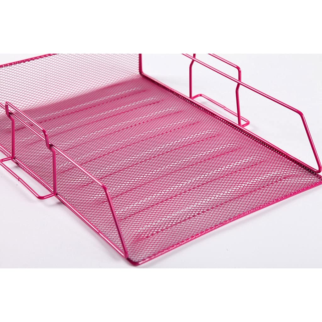 portadocumenti cremagliera Porta file in ferro battuto Desktop File TRAY TRAY Multi-Layer File Rack Forniture for ufficio Storter Adatto for casa, ufficio o scuola Per l'organizzazione e lo stoccaggio