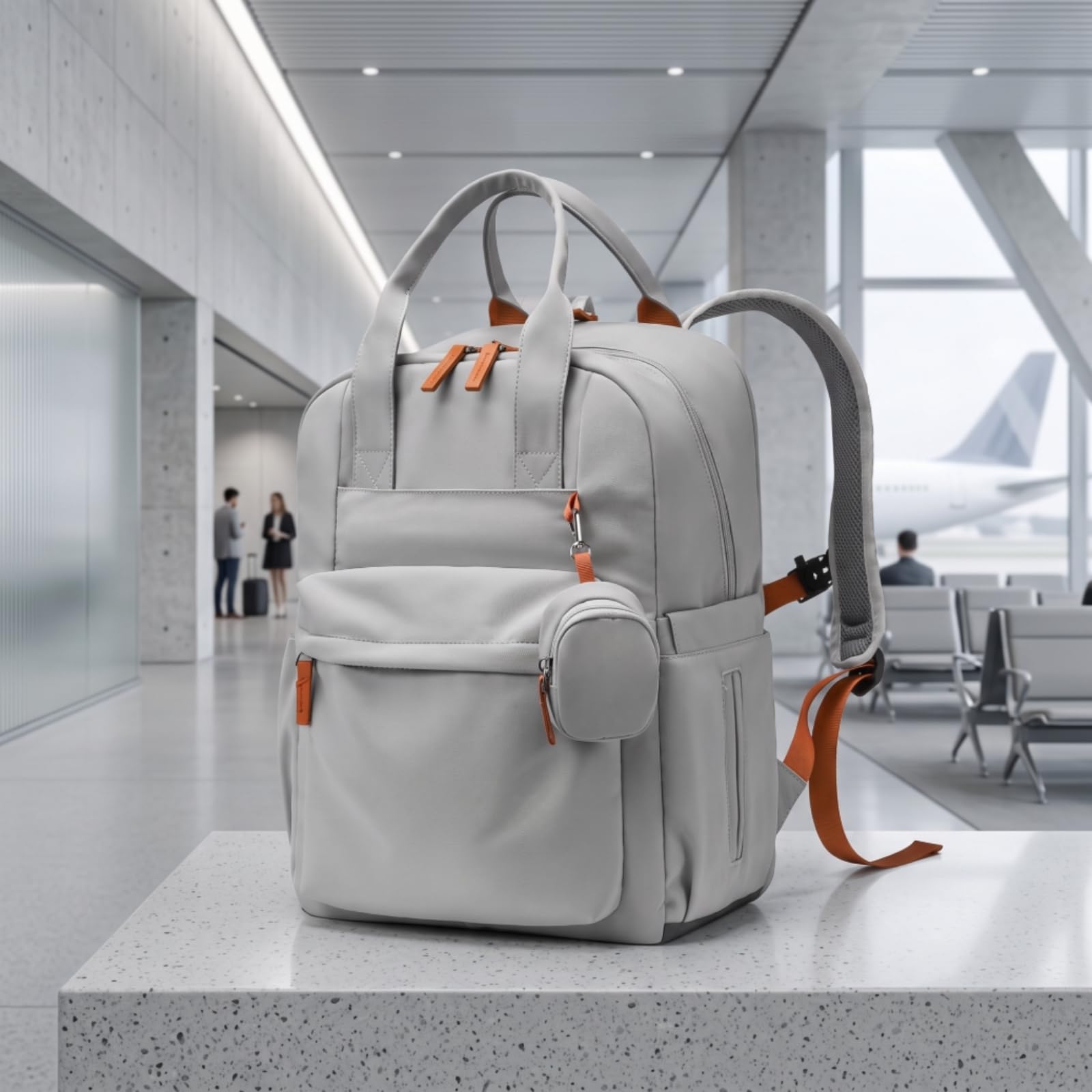Zaino Mamma Neonato Zaino Fasciatoio Borsa Pannolini Borsa da Viaggio con Spallacci Comodi E Chiusure con Cerniera in Nylon Poliestere per, Beige, Kaki