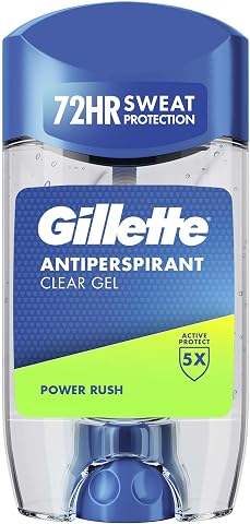 Gillette Power Rush Terlemeyi Önleyici Şeffaf Jel Deodorant 70 ml