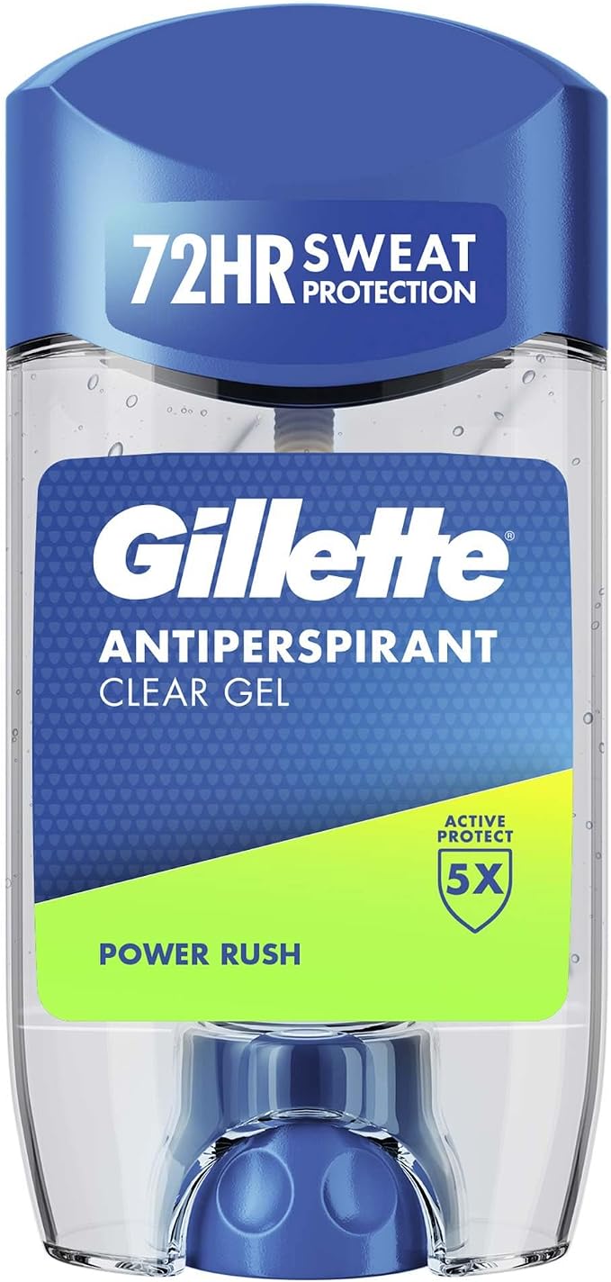 Gillette Power Rush Terlemeyi Önleyici Şeffaf Jel Deodorant 70 ml