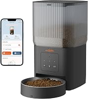 WOPET 4L WiFi Automata Macska Etető - Applikációs Vezérlés, Lassú Etetés, Hangfelvétel, Napi 1-10 Étkezés Macskáknak és Kutyáknak 1
