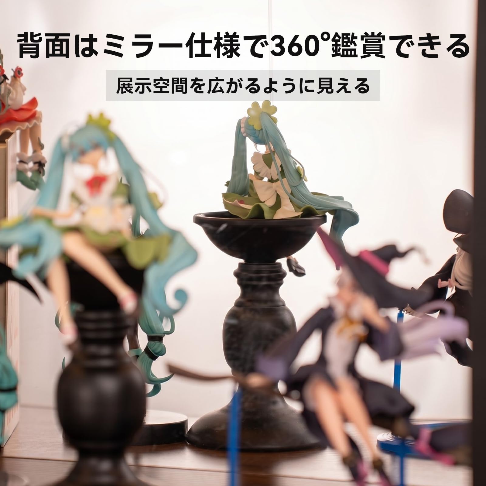 Amazon.co.jp: LORAK フィギュアケース コレクションケース 鏡付き LED