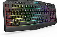 TECLADO MEMBRANA GAMER REDRAGON HARPE WIRELESS PRETO