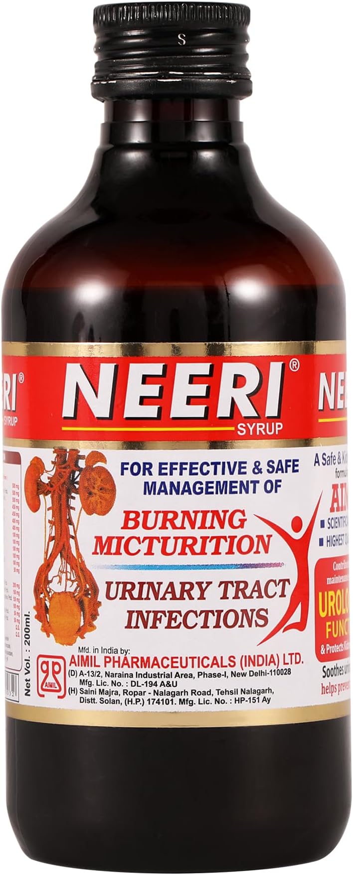 AIMIL Neeri Syrup - 200ml | (Pack of 1)