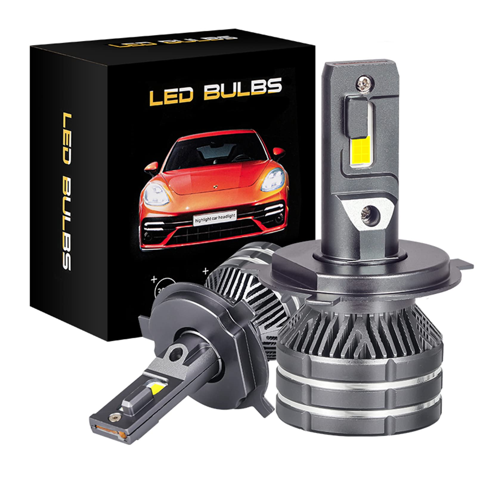 Bombillas LED, Actualización De Bombillas LED Kit De Conversión Súper Brillante De 110 W Plug And Play, Sin Polaridad-2 Bombillas,H1